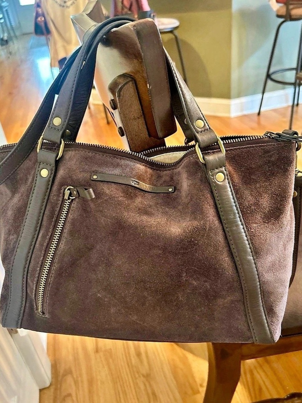 UGG Australia Brown Suede Shoulder Bag